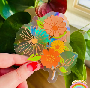 Flower Power - Suncatcher Sticker